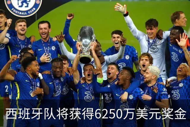 西班牙队将获得6250万美元奖金 每位球员将分得约88万美元